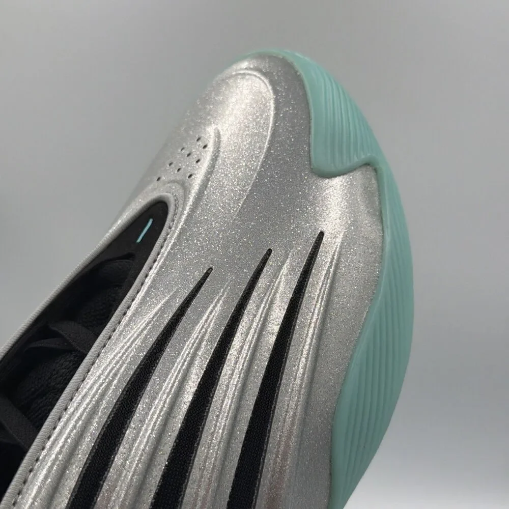 Adidas Harden 9 US 12 Men's  Metallic Silver Black Aqua Basketball  JS1028 New